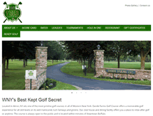Tablet Screenshot of dandefarmsgolf.com